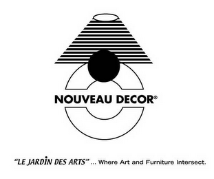 NOUVEAU DECOR "LE JARDIN DES ARTS"...  WHERE ART AND FURNITURE INTERSECT. logo