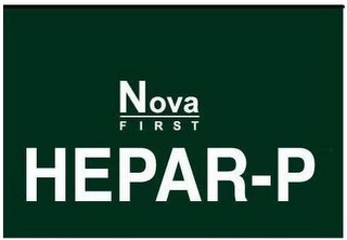 NOVA FIRST HEPAR-P logo