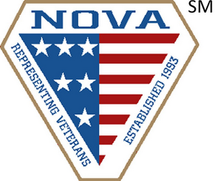 NOVA REPRESENTING VETERANS ESTABLISHED 1993 logo