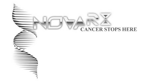 NOVARX CANCER STOPS HERE logo