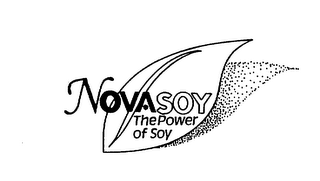 NOVASOY THE POWER OF SOY logo