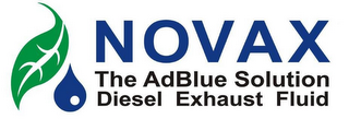 NOVAX THE ADBLUE SOLUTION DIESEL EXHAUST FLUID logo