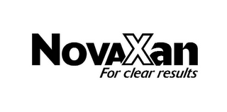 NOVAXAN FOR CLEAR RESULTS logo