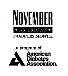 NOVEMBER AMERICAN DIABETES MONTH A PROGRAM OF AMERICAN DIABETES ASSOCIATION logo