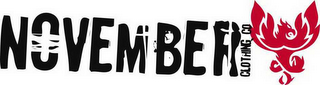 NOVEMBER CLOTHING CO logo