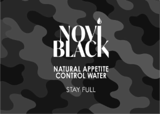 NOVI BLACK NATURAL APPETITE CONTROL WATER STAY FULL logo