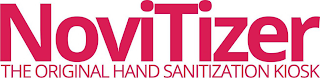 NOVITIZER THE ORIGINAL HAND SANITIZATION KIOSK logo