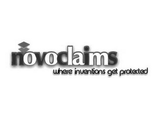 NOVOCLAIMS WHERE INVENTIONS GET PROTECTED logo