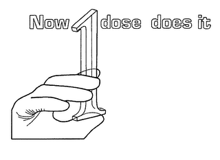 NOW 1 DOSE DOES IT logo