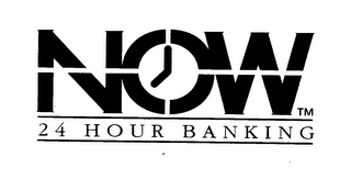 NOW 24 HOUR BANKING logo