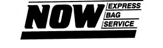 NOW EXPRESS BAG SERVICE logo