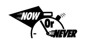 NOW OR NEVER logo