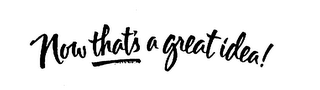 NOW THAT'S A GREAT IDEA! logo