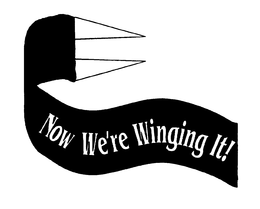 NOW WE'RE WINGING IT! logo
