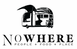 NOWHERE PEOPLE + FOOD + PLACE logo