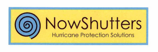 NOWSHUTTERS HURRICANE PROTECTION SOLUTIONS logo