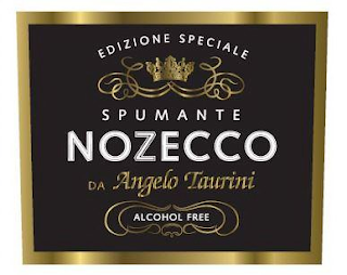 NOZECCO EDIZIONE SPECIALE SPUMANTE DA ANGELO TAURINI ALCOHOL FREE logo