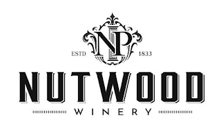 NP ESTD 1833 NUTWOOD WINERY logo