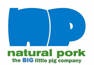 NP NATURAL PORK THE BIG LITTLE PIG COMPANY logo
