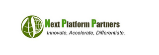 NP NEXT PLATFORM PARTNERS INNOVATE, ACCELERATE, DIFFERENTIATE. logo