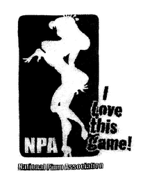 NPA NATIONAL PIMP ASSOCIATION I LOVE THIS GAME! logo