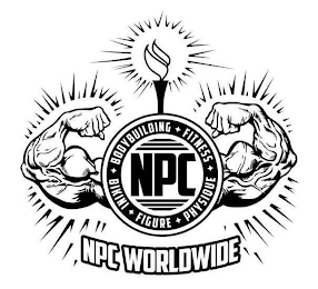 NPC NPC WORLDWIDE BODYBUILDING FITNESS BIKINI FIGURE PHYSIQUE logo