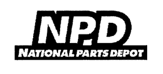 NPD NATIONAL PARTS DEPOT logo
