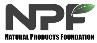 NPF NATURAL PRODUCTS FOUNDATION logo