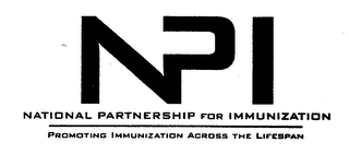 NPI NATIONAL PARTNERSHIP FOR IMMUNIZATION PROMOTING IMMUNIZATION ACROSS THE LIFESPAN logo