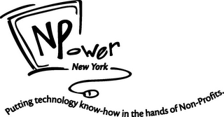 NPOWER NEW YORK PUTTING TECHNOLOGY KNOW-HOW IN THE HANDS OF NON-PROFITS. logo