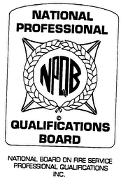 NPQB NATIONAL PROFESSIONAL QUALIFICATIONS BOARD NATIONAL BOARD ON FIRE SERVICE PROFESSIONAL QUALIFICATIONS INC. logo