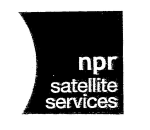 NPR SATELLITE SERVICES logo