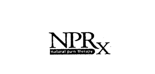 NPRX NATURAL PAIN THERAPY logo