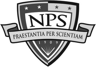 NPS PRAESTANTIA PER SCIENTIAM 1909 logo