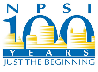 NPSI 100 YEARS JUST THE BEGINNING logo