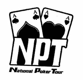 NPT NATIONAL POKER TOUR A logo