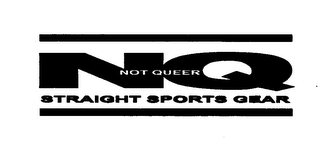 NQ NOT QUEER STRAIGHT SPORTS GEAR logo