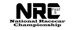 NRC NATIONAL RACECAR CHAMPIONSHIP FAST 5 logo