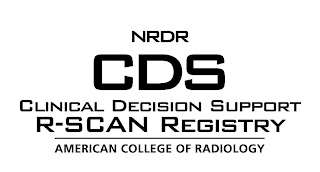 NRDR CDS CLINICAL DECISION SUPPORT R-SCAN REGISTRY AMERICAN COLLEGE OF RADIOLOGY logo