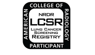 NRDR LCSR LUNG CANCER SCREENING REGISTRY AMERICAN COLLEGE OF RADIOLOGY PARTICIPANT logo