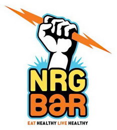 NRG BAR EAT HEALTHY LIVE HEALTHY logo