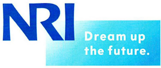 NRI DREAM UP THE FUTURE. logo