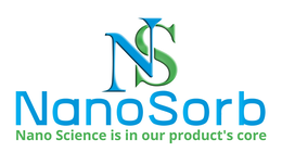 NS NANOSORB NANO SCIENCE IS IN OUR PRODUCT'S CORE logo