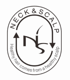 NS NECK & SCALP HEALTHY HAIR COMES FROM A HEALTHY SCALP logo