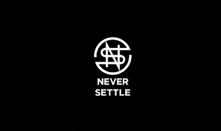 NS NEVER SETTLE logo