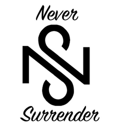 NS NEVER SURRENDER logo