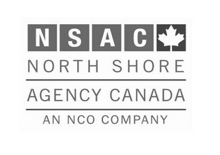 NSAC NORTH SHORE AGENCY CANADA AN NCO COMPANY logo