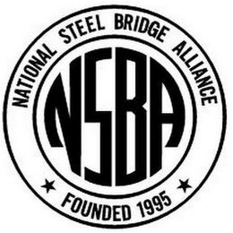 NSBA NATIONAL STEEL BRIDGE ALLIANCE FOUNDED 1995 logo