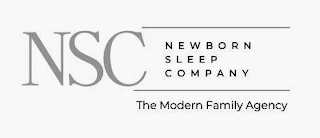 NSC NEWBORN SLEEP COMPANY THE MODERN FAMILY AGENCY logo