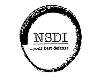 NSDI YOUR BEST DEFENSE logo